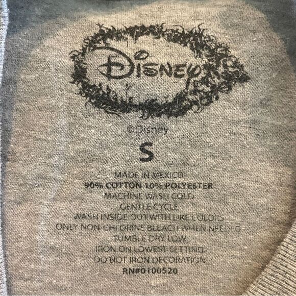 Disney Gaston Gym Tee Shirt Top Size S - Picture 3 of 3